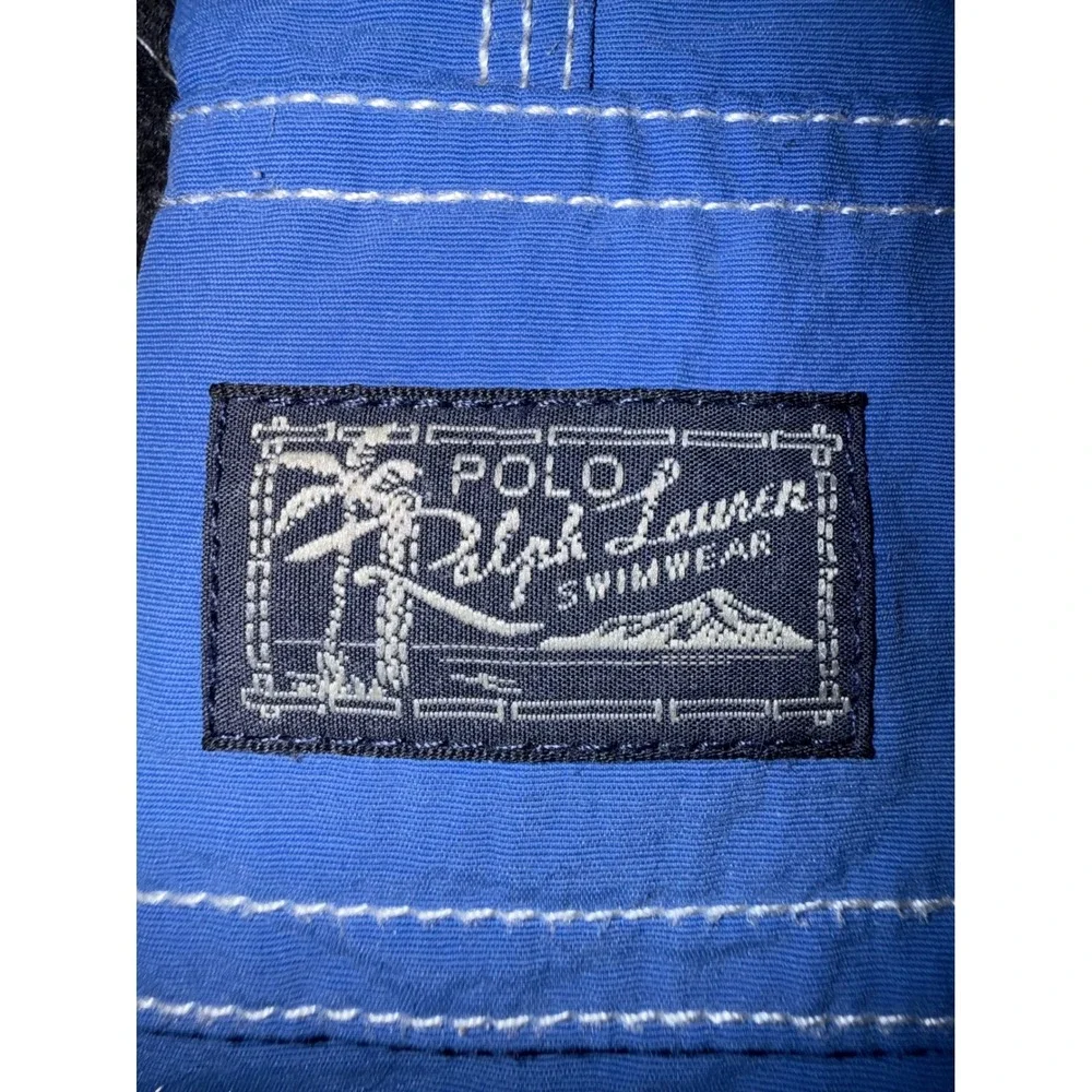 Polo Ralph Lauren Swim Trunks Mens Small Blue Cargo Board Shorts Pony Logo